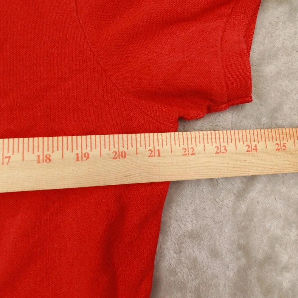 Polo Ralph Lauren‎ Men's Red Custom Fit Short Sleeve Polo Shirt size Large